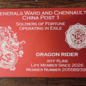 CP1 - Red Metal Dragon Rider Card